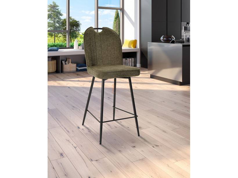 Lot de 2 chaises snack Salomé Vert bouteille Girardeau