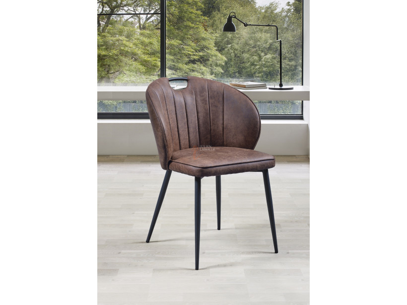 Lot de 2 chaises Louna Brun Girardeau