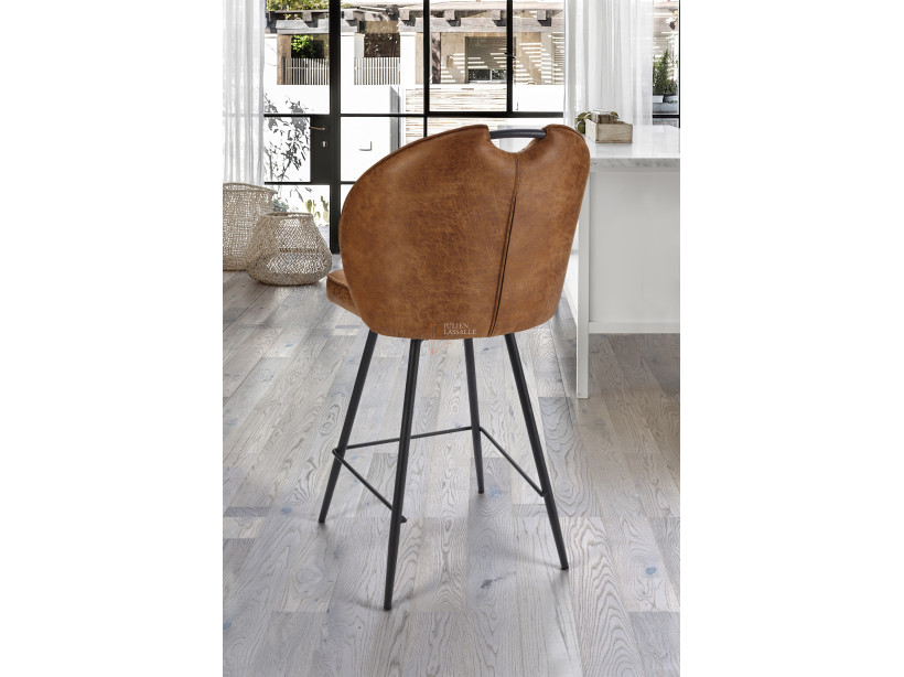 Lot de 2 chaises snack Louna Cognac Girardeau