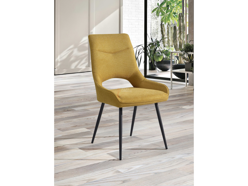 Lot de 2 chaises Soline Jaune paille Girardeau
