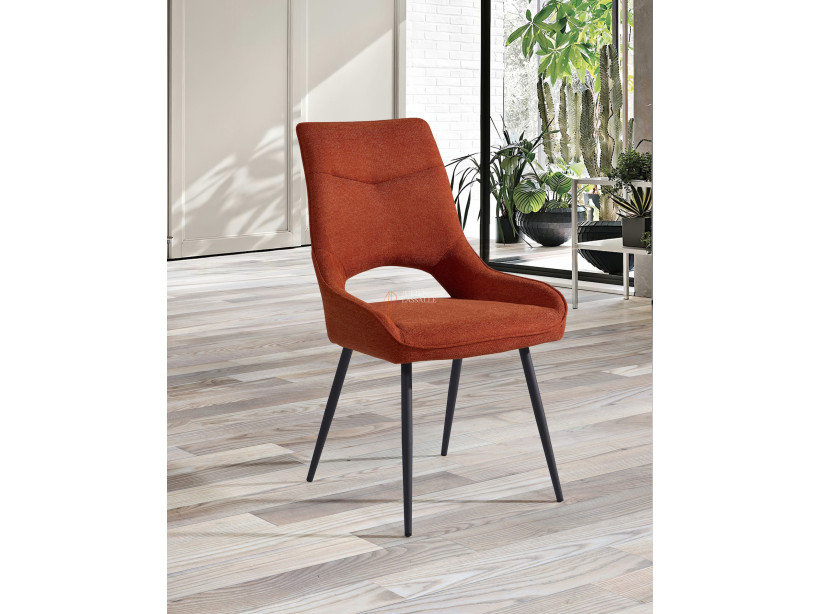 Lot de 2 chaises Soline Orange citrouille Girardeau