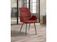 Lot de 2 Fauteuils Julie Rouge rubis Girardeau