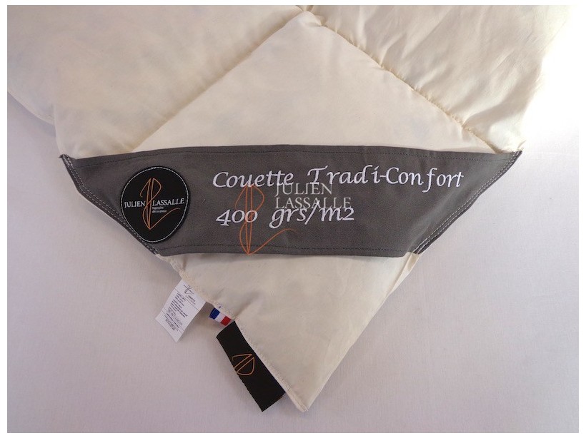 Couette tempérée Tradi-confort 15% duvets 85% plumettes