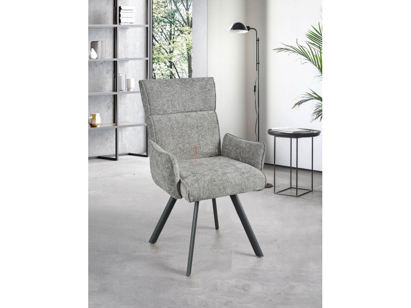 Lot de 2 chaises Ambre Gris perle Girardeau