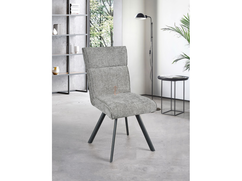Lot de 2 chaises Ambre Gris perle Girardeau
