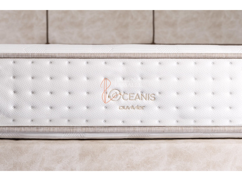 Matelas Océanis Duvivier 1551 ressorts ensachés renforcés Périplus 5 zones de couchage.