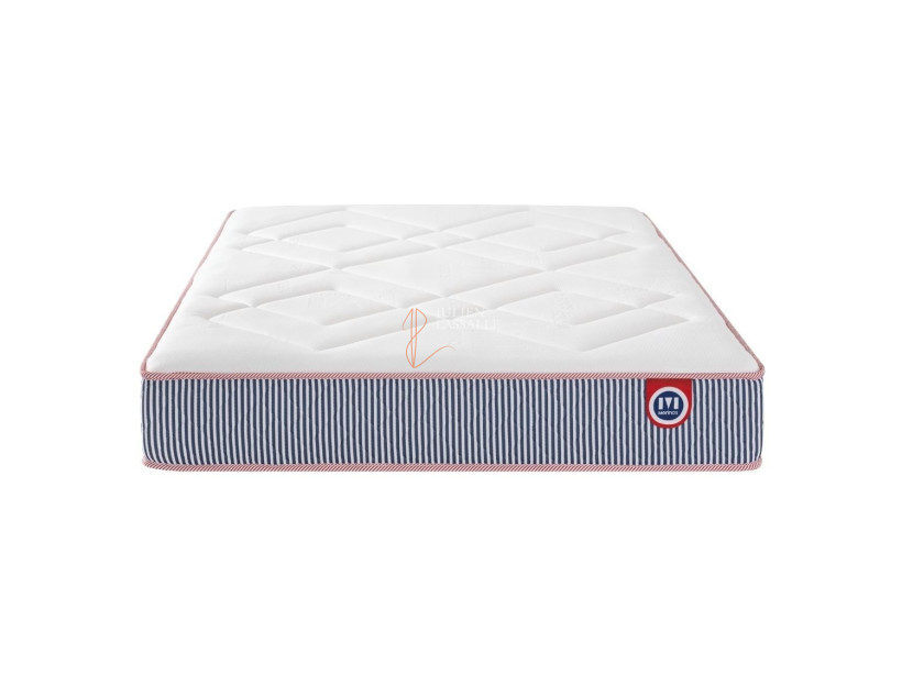 Matelas Hector Merinos ressorts ensachés + mousse à mémoire de forme.