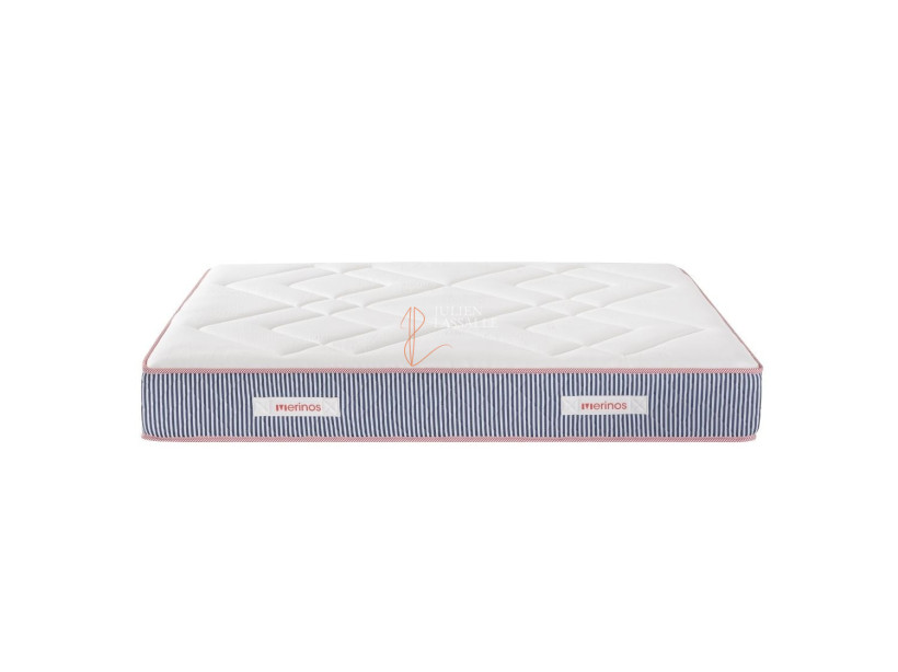 Matelas Hector Merinos ressorts ensachés + mousse à mémoire de forme.