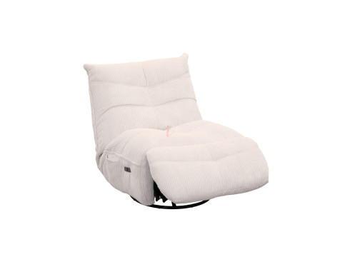 Fauteuil relaxation Cocooning Rocking-chair velours côtelé