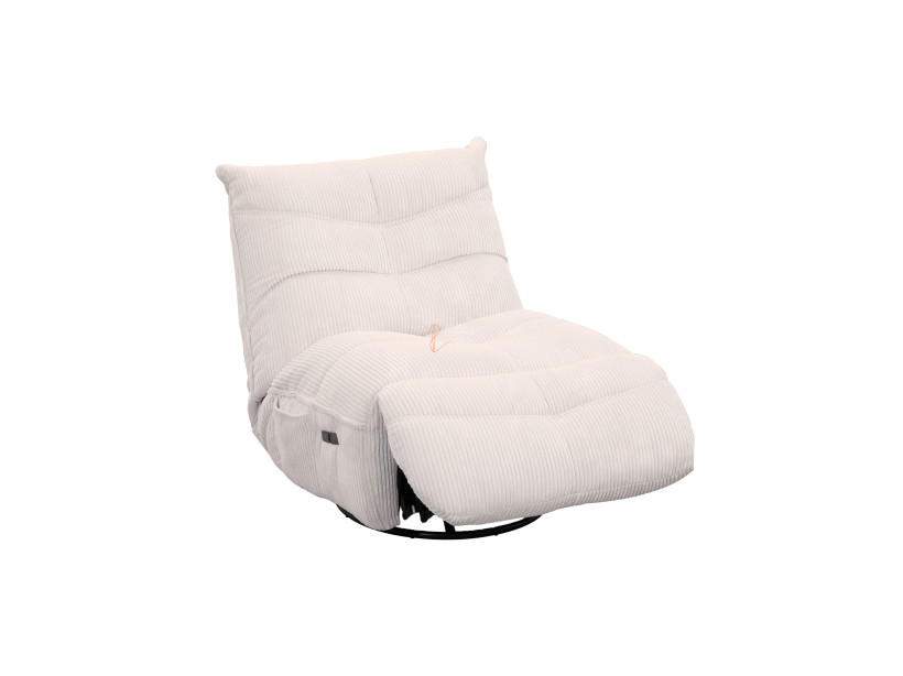 Fauteuil relaxation Cocooning Rocking-chair velours côtelé