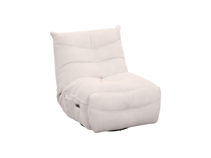 Fauteuil relaxation Cocooning Rocking-chair velours côtelé