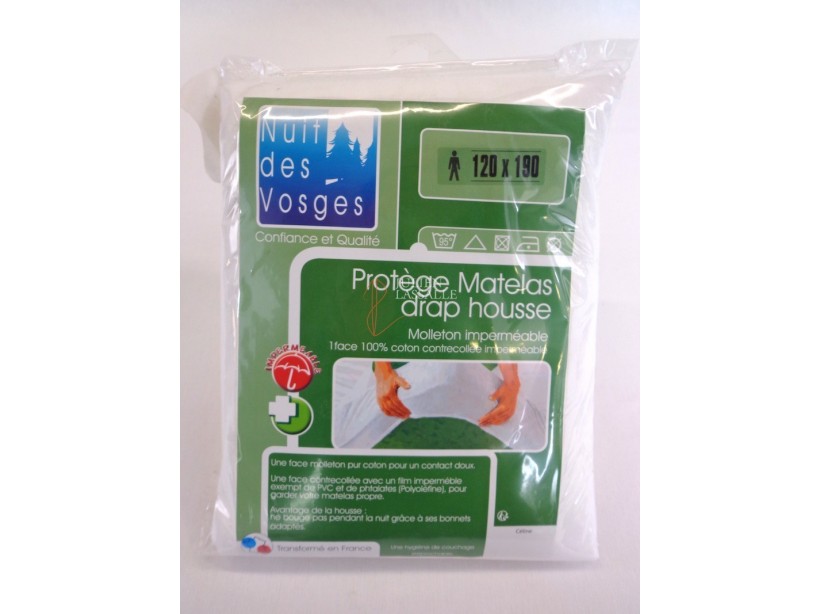Protège-Matelas Imperméable 80x200 Cm Lot De 2 - Housse Lavable, Anti-Acarien, Élastique Tout Autour, Coton Et Polyester, Silencieux