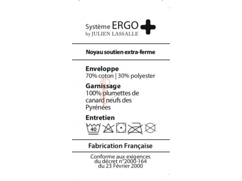 Oreiller Système ERGO+